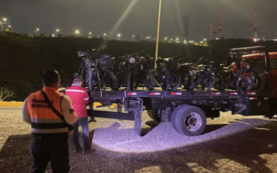 Operativo contra arrancones en Torreón: 19 motocicletas aseguradas cerca de La Jabonera