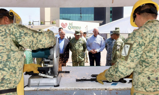 Destruyen 693 armas en Torreón como símbolo de paz y compromiso con la seguridad