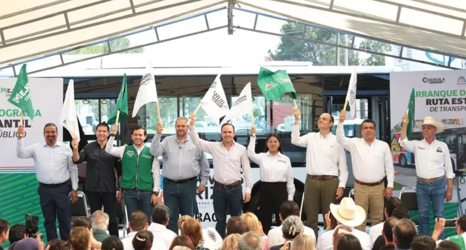 Arranca Ruta Estudiantil Gratuita en Ramos Arizpe con seis camiones de última generación