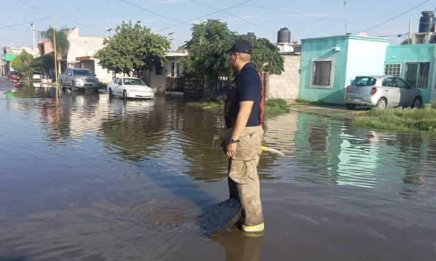 Protección Civil atiende encharcamientos tras lluvias