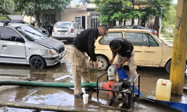 Protección Civil de Torreón mantiene operativo tras lluvias del fin de semana