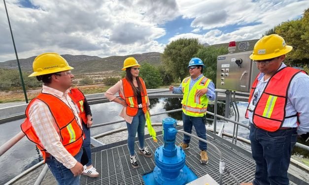 Susy Torrecillas supervisa planta tratadora de aguas grises en Lerdo y promueve su uso industrial
