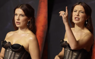 Millie Bobby Brown confronta a fotógrafo en la alfombra roja de Stranger Things y el momento se vuelve viral