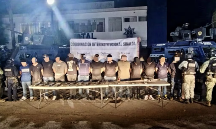 Operativo en Navolato deja 14 detenidos y captura a un objetivo prioritario ligado a violencia en Tijuana