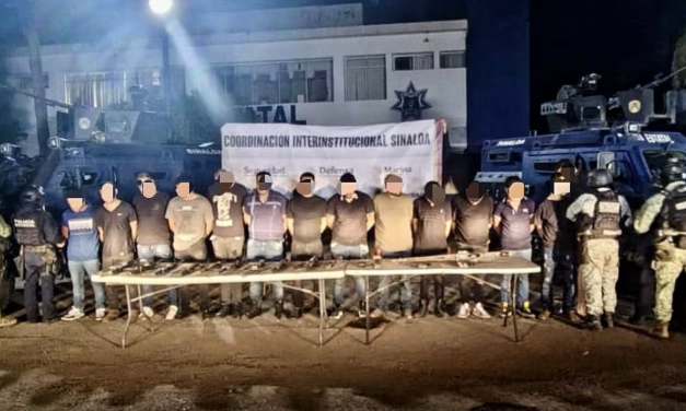 Operativo en Navolato deja 14 detenidos y captura a un objetivo prioritario ligado a violencia en Tijuana