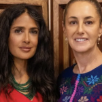 Claudia Sheinbaum se reúne con Salma Hayek y reconoce su activismo a favor de migrantes mexicanos