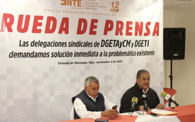 Docentes de DGETI y DGETA-CM retoman protestas en Durango; exigen destitución de la coordinadora estatal