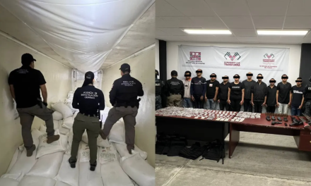 Doble golpe al CJNG: SSPC detiene a 12 presuntos integrantes en Chiapas y asegura 320 kilos de metanfetamina en Sinaloa