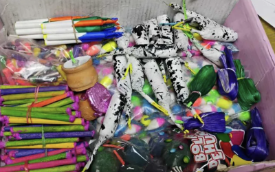 Denuncia ciudadana permite asegurar pirotecnia en la fayuca de Sol de Oriente