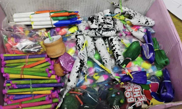 Denuncia ciudadana permite asegurar pirotecnia en la fayuca de Sol de Oriente