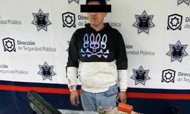 Detienen a hombre tras robar bomba de agua y barra de luz en el Centro de Torreón